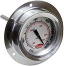 Cooper Dual Scale Pizza Oven Flange Mount Stem Test Thermometer, 4 inch