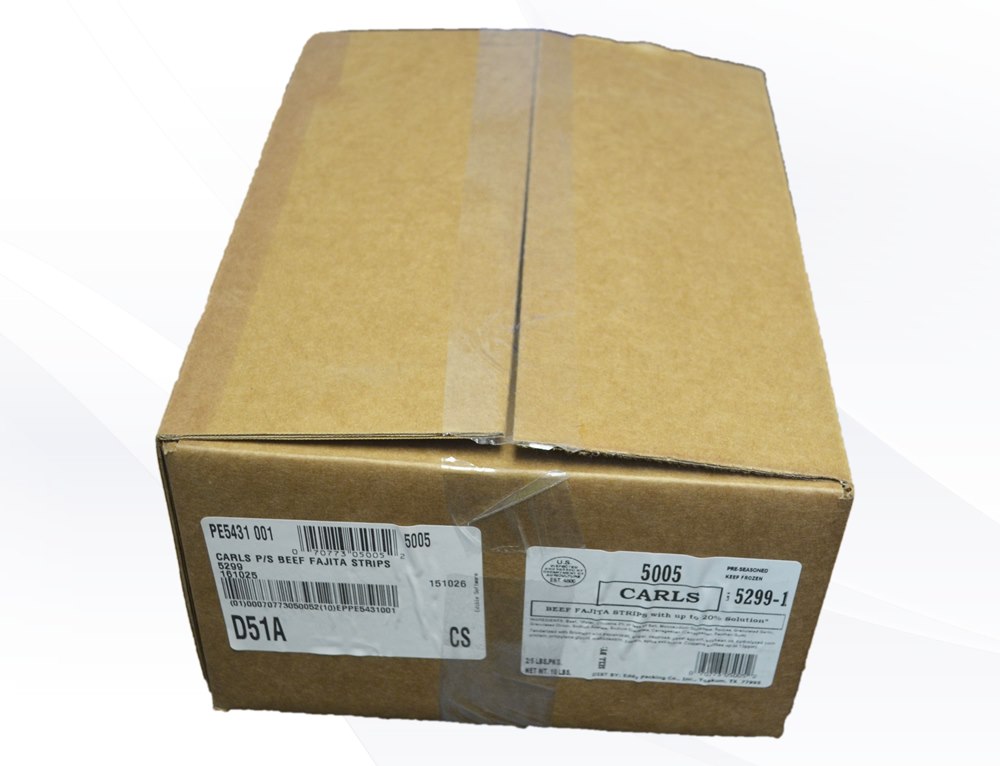 Carls Pre Seasoned Beef Fajita Strips, 5 Pound -- 2 per case.