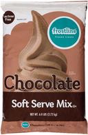 Frostline Lactose Free Chocolate Soft Serve Mix, 6 Pound