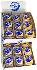 Moonpie Double Decker Chocolate Banana MoonPie - Powerwing Display -- 24 per case.