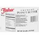 Fisher Crunchy Peanut Butter - Pail, 35 Pound.