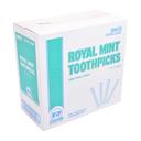 Royal Individual Cello Wrapped Mint Toothpicks, 1000 count per pack -- 15 per case