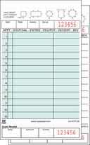 Royal Green Loose 2 Part 13 Lines Cabonless Guest Check Board -- 2000 per case.
