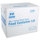 Royal White Vented Food Container Paper Lid, 16 Ounce -- 500 per case.