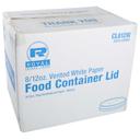 Royal White Vented Food Container Lid, 8/12 Ounce -- 500 per case.