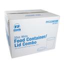 Royal White Paper Food Container and Lid, 32 Ounce -- 250 per case.
