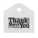 Royal 1 Mil Wave Top Handled Multilingual Handled Bag, 19 x 18 x 9.5 inch -- 500 per case
