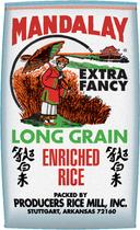 Producers Rice Mandalay Extra Fancy Long Grain Rice, 25 Pound.