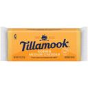 Tillamook Kosher Medium Cheddar Cheese, 8 Ounce -- 12 per case.