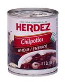 Herdez Chipotle Whole Peppers, 7 Ounce -- 12 per case.