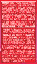 Mentos Fruit and Lime Sugar-Free Gum - 10 count box, 12  boxes per case