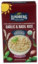 Lundberg Organic Whole Grain Garlic and Basil Rice, 6 Ounce -- 6 per case.