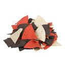 Mission Foods Pre-Cut Unfried Tri-Color Tortilla Chips - 6 Cut, 25 Pound.