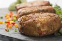 Miss Sallys Hand Made Santa Fe Jumbo Lump Crab Cake, 3 Pound -- 2 per case.