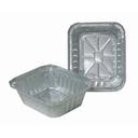 Durable Packaging 1 Pound Oblong Aluminum Closeable Container, 1000 count