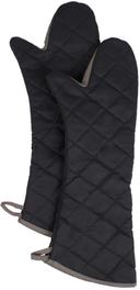 John Ritzenthaler Black Shoulder Length Oven Mitt, 24 inch -- 72 per case