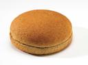 Flowers Foods European Bakers Sliced Whole Wheat Hamburger Bun, 4 inch - 12 per pack -- 10 packs per case.