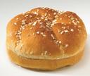 Flowers Foods European Bakers Oat Topped Wheat Kaiser Sandwich Bun, 4.5 inch - 12 per pack -- 6 packs per case.
