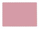 Hoffmaster 975-NMD25 Solid Dusty Rose Color Recycled Placemat 9 3/4 x13 1/2 inch, Scallop Die Cut -- 1000 per case.
