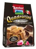 Loacker Quadratini Dark Chocolate Bite Size Wafer Cookie, 8.82 Ounce -- 6 per case