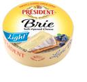 President Soft Ripened Brie Light Cheese Wheel, 7 Ounce -- 6 per case