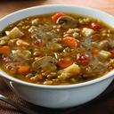 Blount Fine Foods Beef and Barley Soup - 4 lb. package, 4 per case