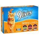 9Lives Gravy Lovers Wet Cat Food - Variety Pack, 66 Ounce