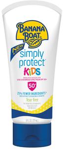 Banana Boat Kids Simply Protect Sunscreen Lotion, 6 Fluid Ounce -- 12 per case