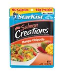 StarKist Salmon Creations Mango Chipotle Salmon, 2.6 Ounce Pouch -- 12 per case.