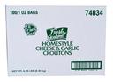 Fresh Gourmet Homestyle Cheese Garlic Croutons, 1 Ounce -- 100 per case.