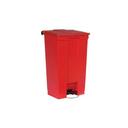Rubbermaid Red Step On Container, 23 Gallon