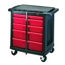Rubbermaid Black 5 Drawer Mobile Work Station, 32 5/8 x 19 13/16 x 33 1/2 inch