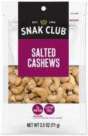 Century Snacks Salted Cashews, 2.5 Ounce -- 6 per case