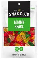 Century Snacks Snak Club Premium Pack Gummy Bears, 7.5 Ounce -- 6 per case