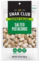 Century Snacks Snak Club Salted Pistachios, 3.75 Ounce Bag -- 6 per case
