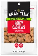 Century Snacks Super Value Honey Cashews, 4 Ounce -- 6 per case