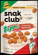 Century Snacks Snak Club Tajin Crunchy Peanuts, 10.5 Ounce -- 6 per case