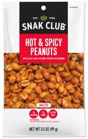 Century Snacks Snak Club Hot and Spicy Peanuts, 3.5 Ounce -- 12 per case
