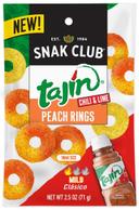 Century Snacks Snak Club Snack Size Tajin Peach Rings, 2.5 Ounce -- 12 per case