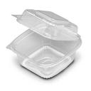 D and W Fine Pack SeeShell Hinged Deep Container, 5 x 5 inch -- 250 per case