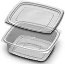D and W Fine Pack Plastic Clear Container with Flat Lid, 32 Ounce -- 250 per case.