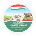 Organic Valley Organic Authentic Italian Ricotta Cheese, 15 Ounce -- 6 per case