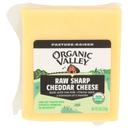 Organic Valley Organic Raw Sharp Cheddar Cheese, 8 Ounce -- 12 per case