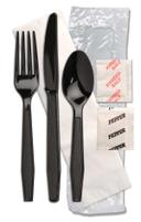 Monarch Ebony Fork Knife Tea Spoon Salt and Pepper, 13 x 17 inch -- 250 per case.