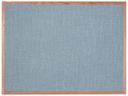 Aarco Clear Lacquer Finish Red Oak Frame Designer Gray Mix Fabric Bulletin Board, 36 inch Height x 48 inch Width