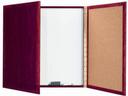Aarco Cherry Laminate Enclosed Melamine Planning Board, 36 inch Height x 36 inch Width