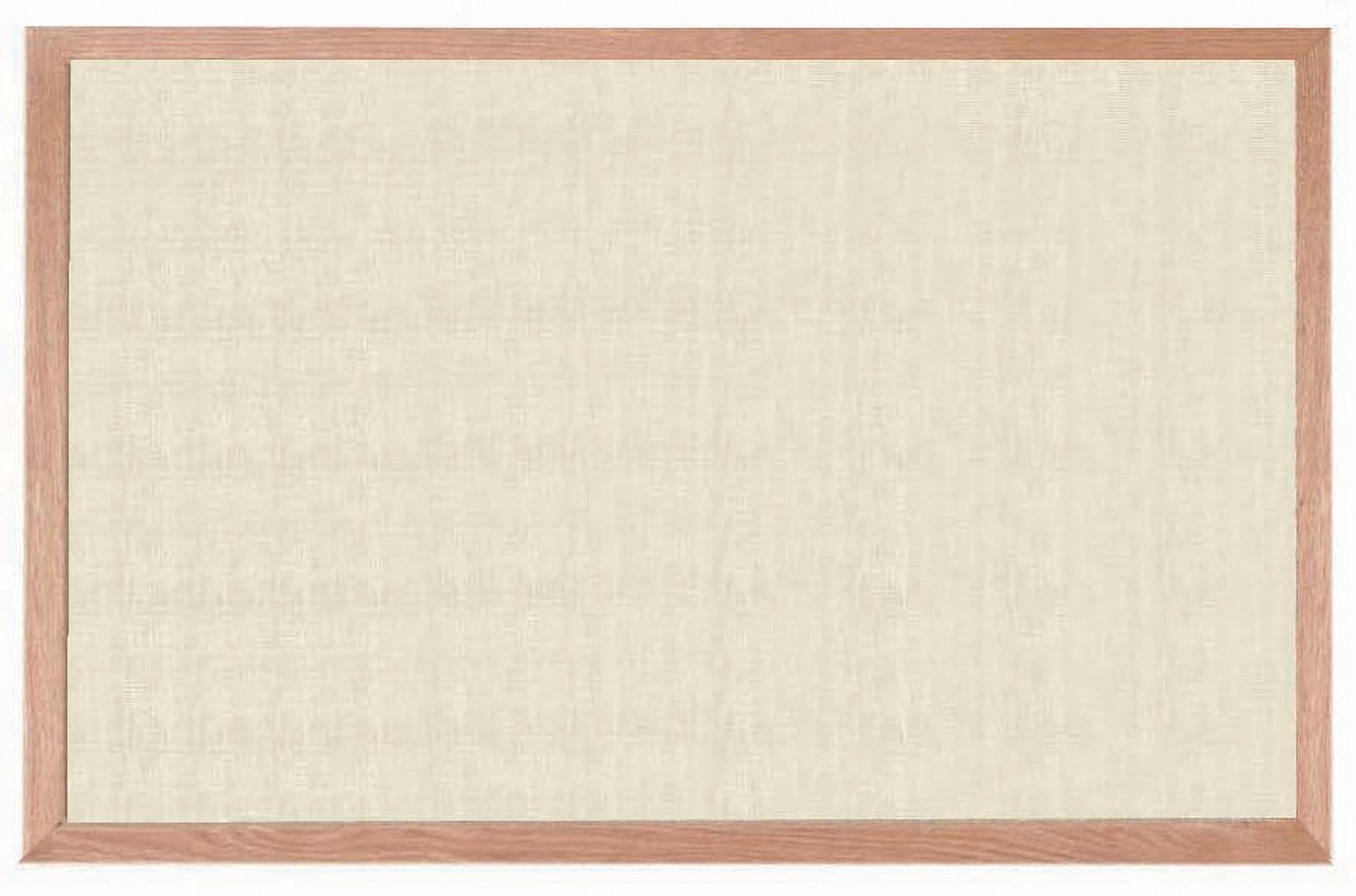 Aarco Clear Lacquer Finish Red Oak Frame Burlap Weave Putty Vinyl Bulletin Board, 24 inch Height x 36 inch Width