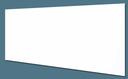 Aarco ClearVision Z-Bar Mounting 3 mm Magnetic Glass Markerboard, 48 inch Height x 96 inch Width