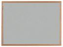 Aarco VIC Red Oak Frame Clear Lacquer Finish Oyster Cork Bulletin Board, 36 inch Height x 48 inch Width