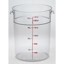 Cambro Camwear Polycarbonate Clear Round Food Storage Container, 22 Quart Capacity